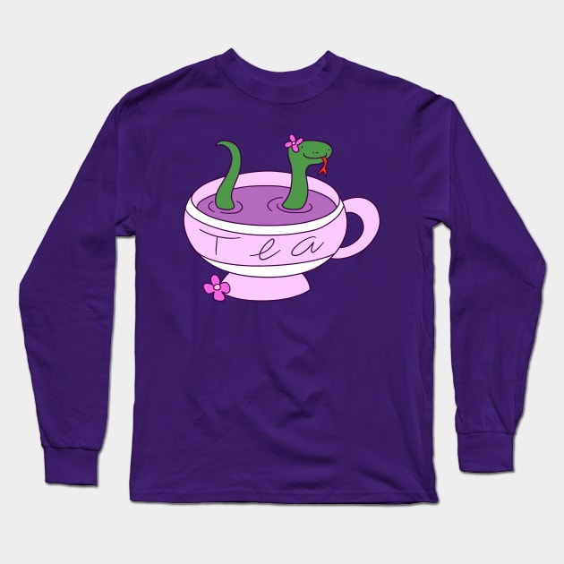 Snake Tea Long Sleeve T-Shirt by saradaboru